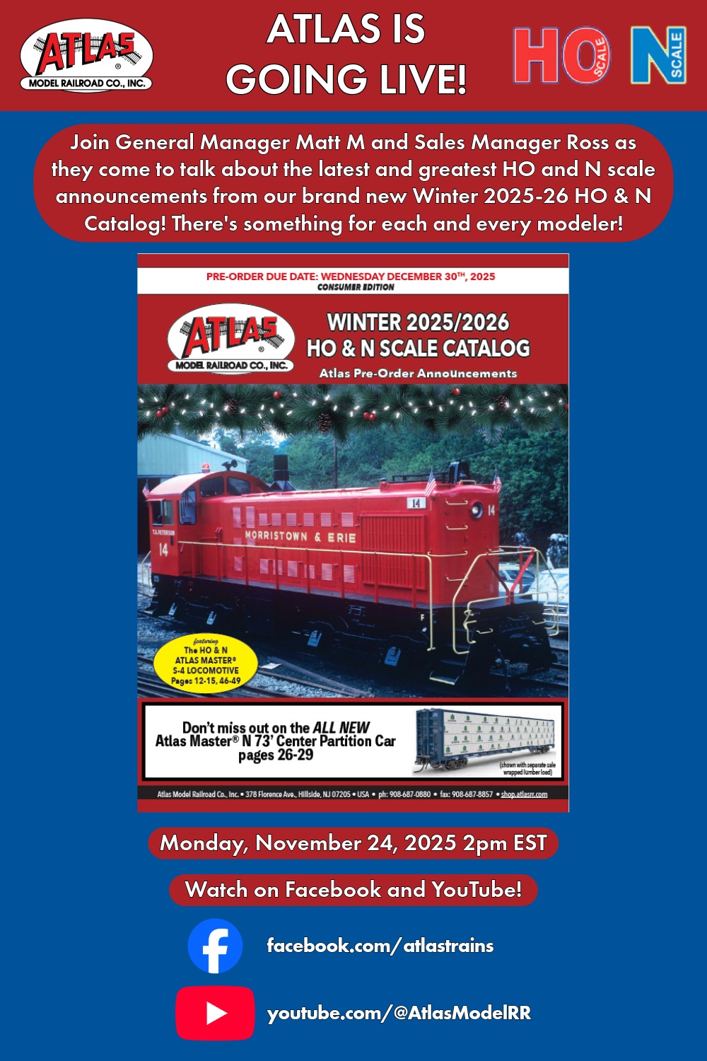 Atlas Schedules a Live Stream Event